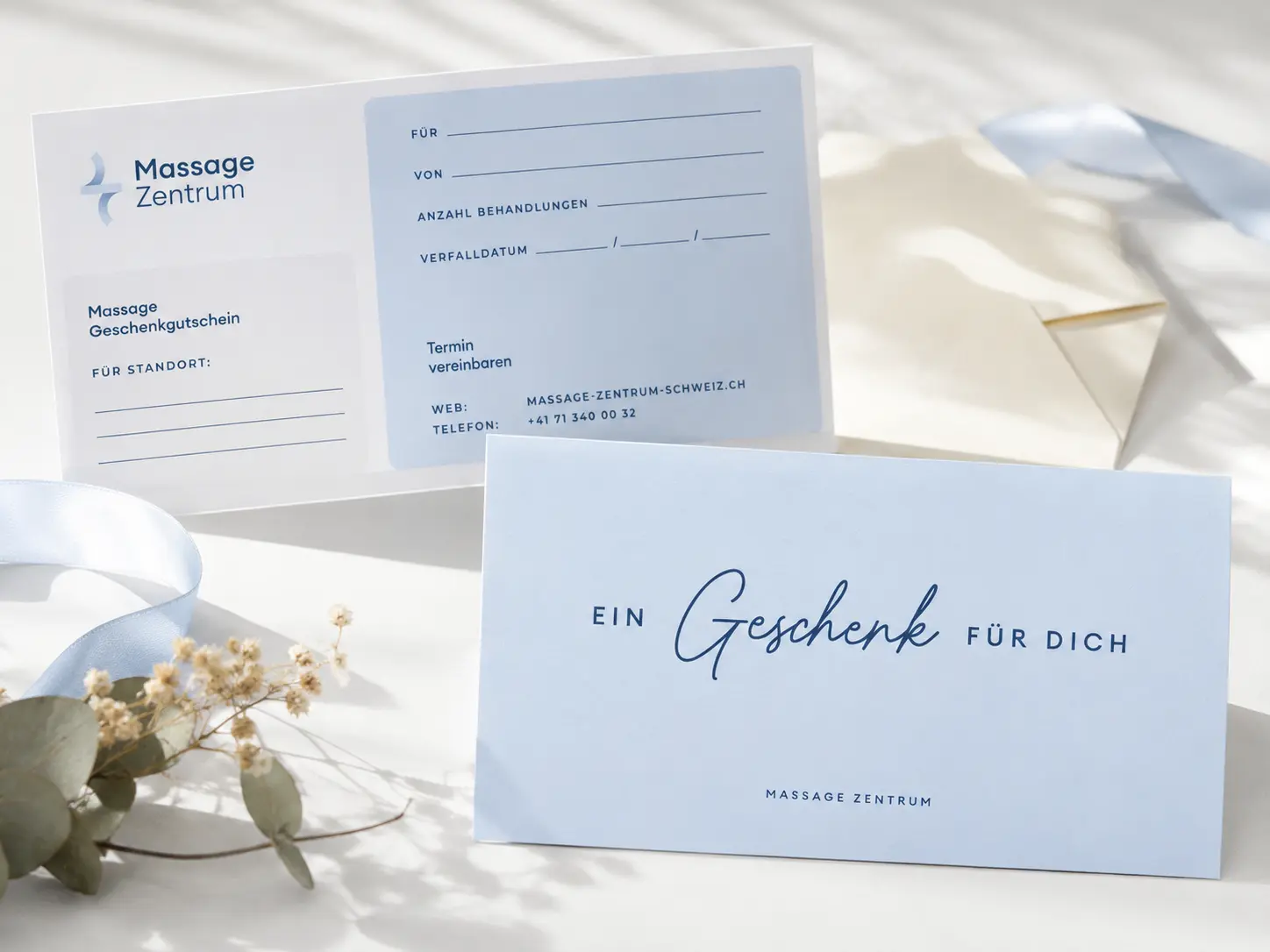 Massage-Gutschein für eine Behandlung im Massage Zentrum Chur