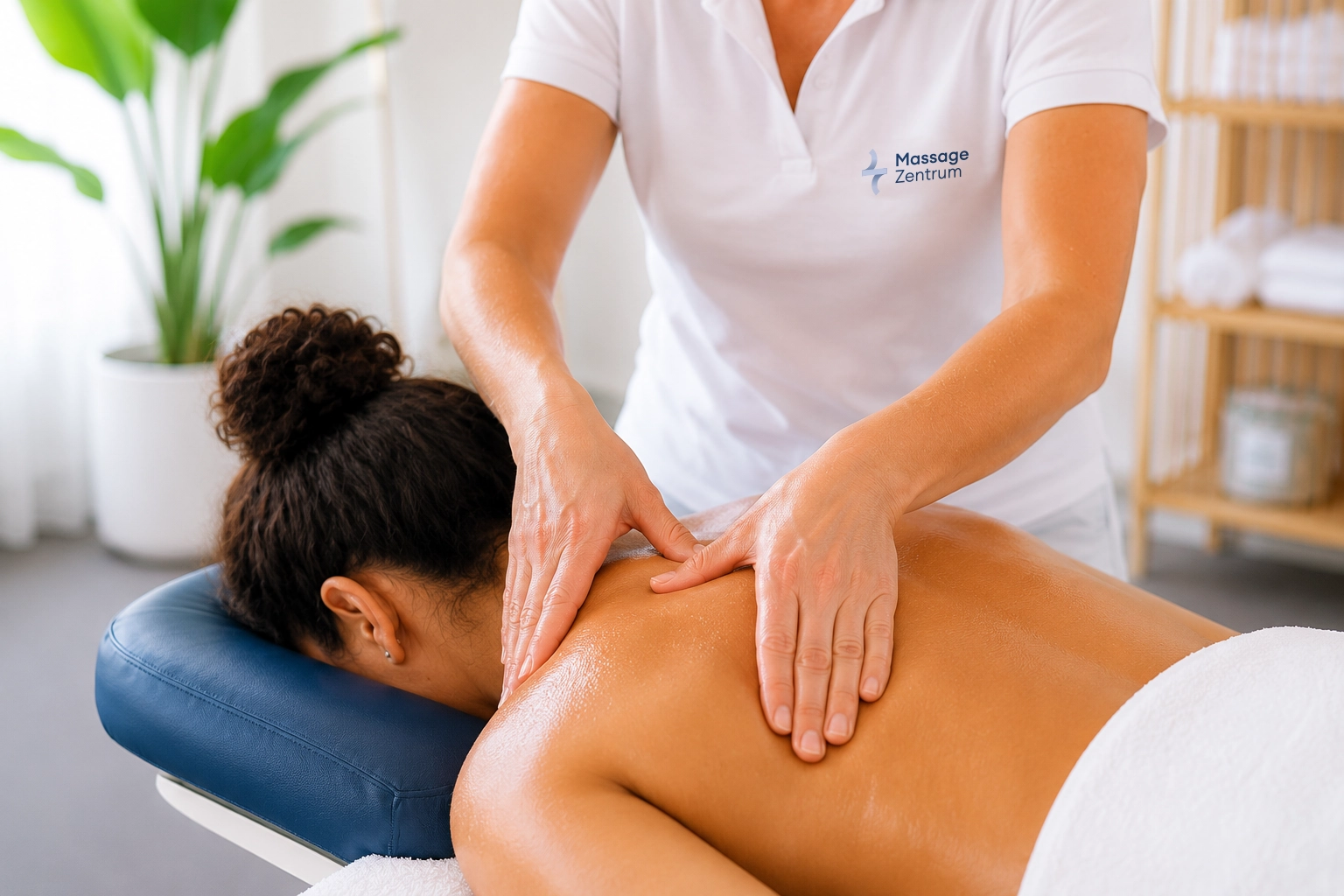 Klassische Massage an Rücken und Nacken im Massage Zentrum Chur